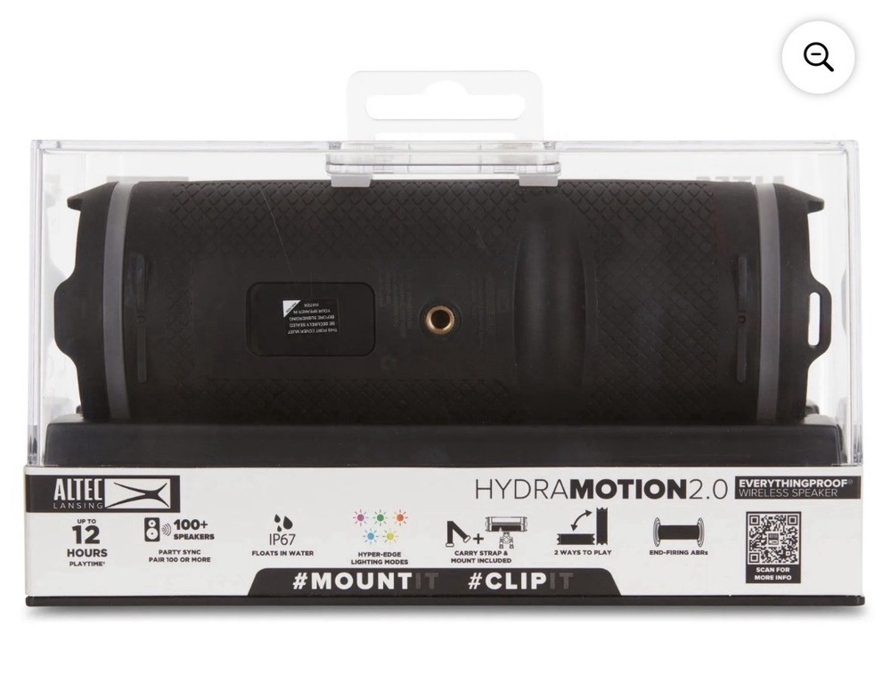 🔥 ALTEC Lansing HydraMOTION 2.0 Waterproof Bluetooth Speaker Black -Open Box