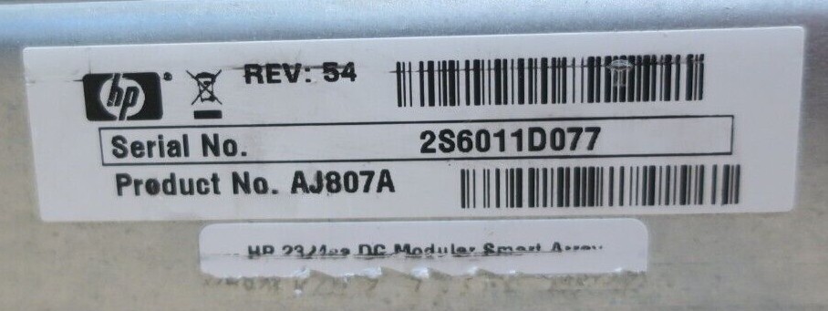 HP StorageWorks MSA2324sa 24-Bay Dual Controller 2U Modular Smart Array AJ807A