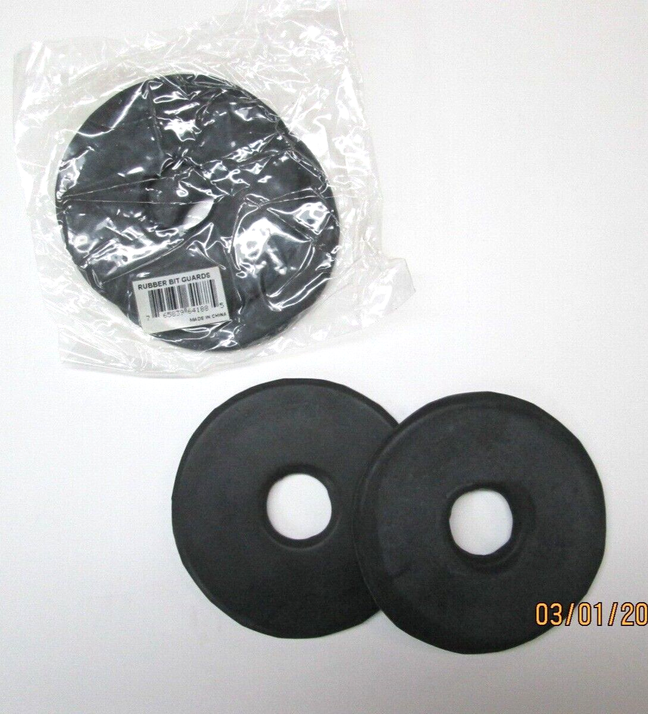 3.5" Rubber Bit Guards Black - 1 Pair