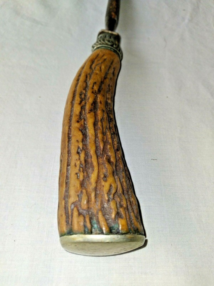 Antique Antler Knife Set ~ Knife Sharpener Fork