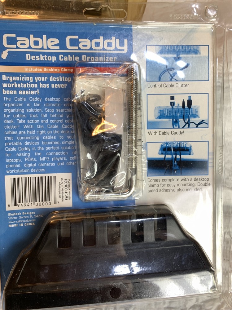CABLE CADDY Desktop Cable Organizer Mobile Device Lot Of 3