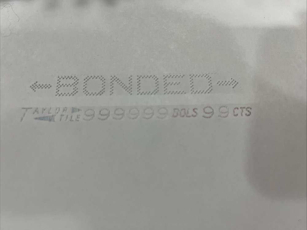 Paymaster Series S-1000 Check Writer #78L15483