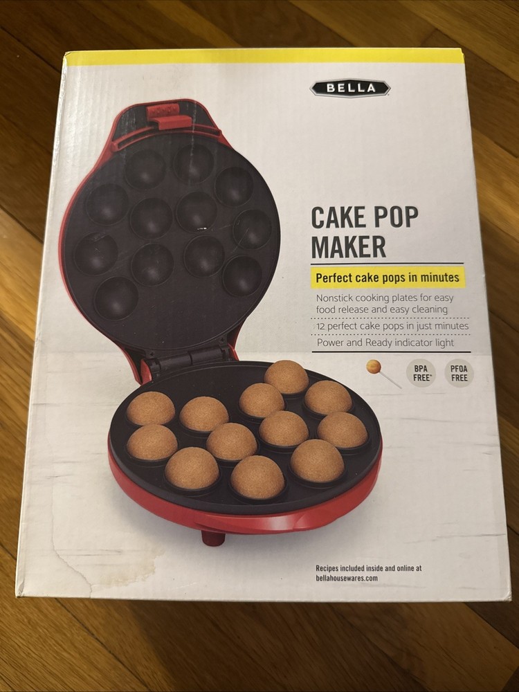 Bella Cake Pop and Donut Hole Maker, Red