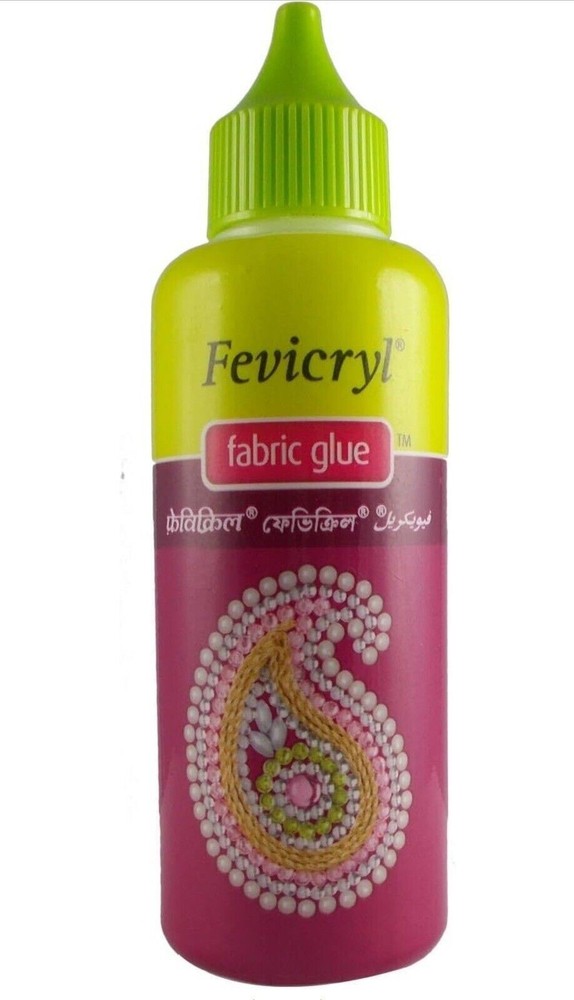 Fevicryl Fabric Glue Permanent Adhesive Bond Clear 80 ml