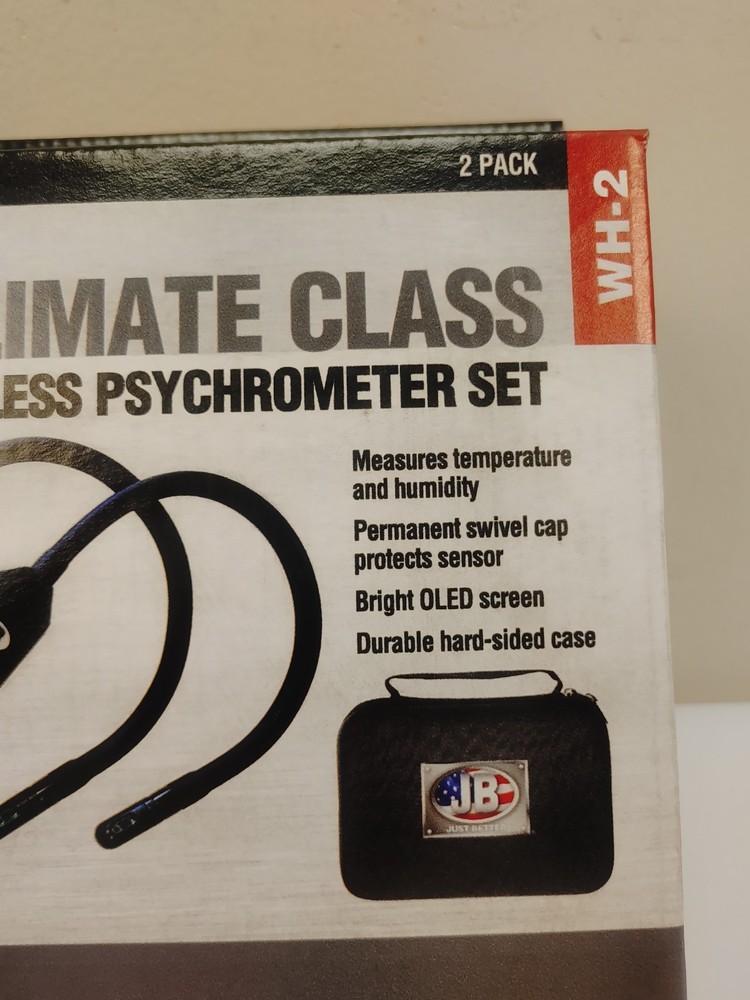 JB Industries WH-2 CLIMATE CLASS Psychrometers, 2 Pack