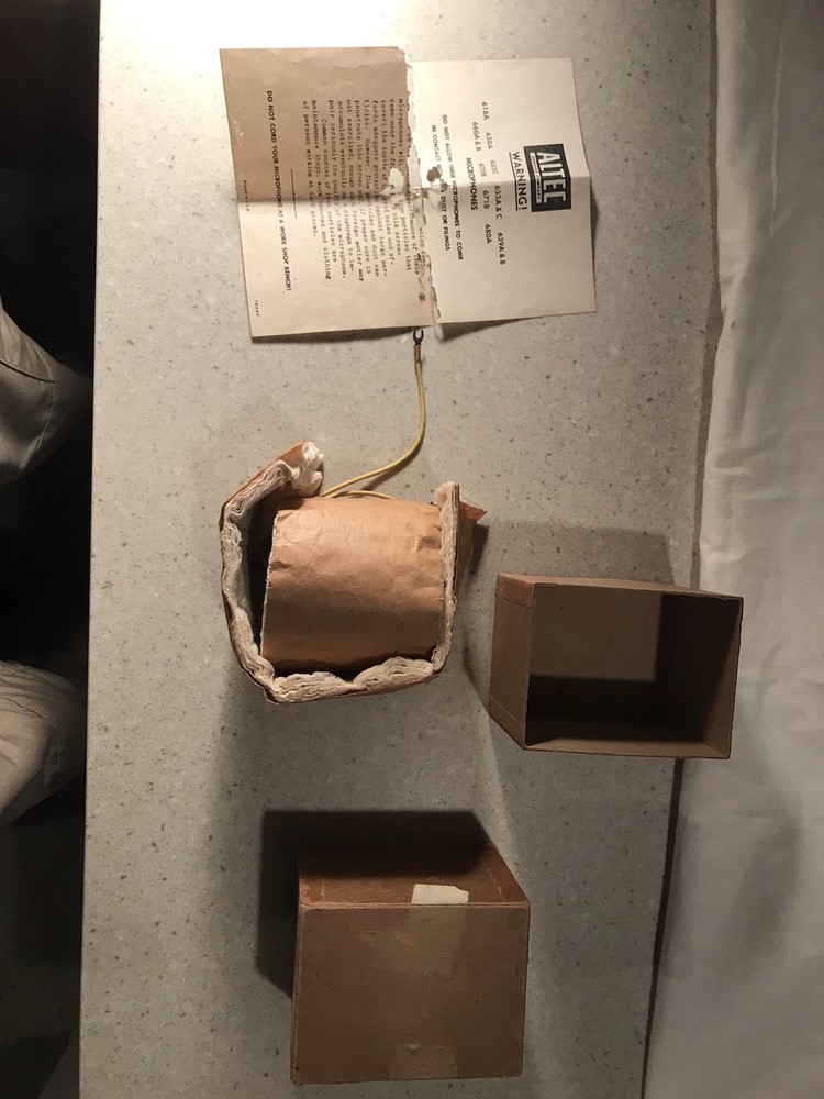 Vintage Alter 632-C Transmitter Microphone Head.