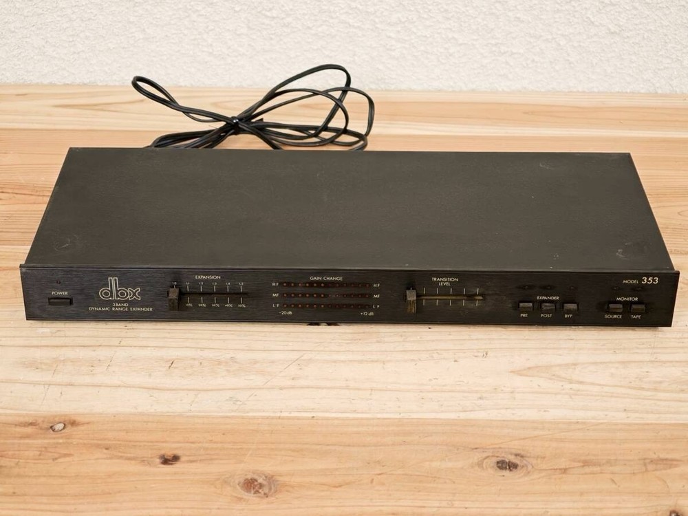 dbx Model 353 Dynamic Range Expander Audio Rack Processor AS-IS