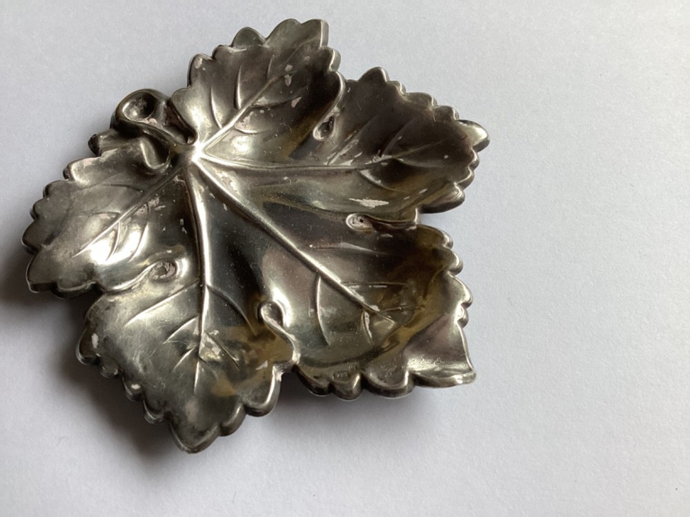 Sterling Silver Leaf Dish by Pedro Duran Spain