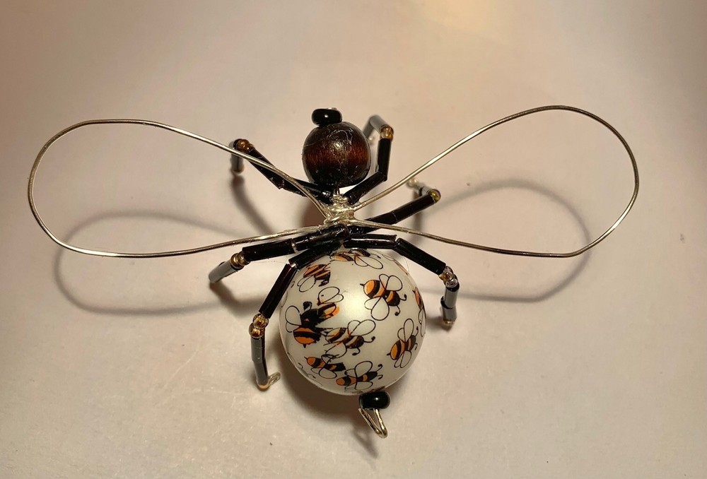 Handmade Bead & Wire BUMBLE BEE