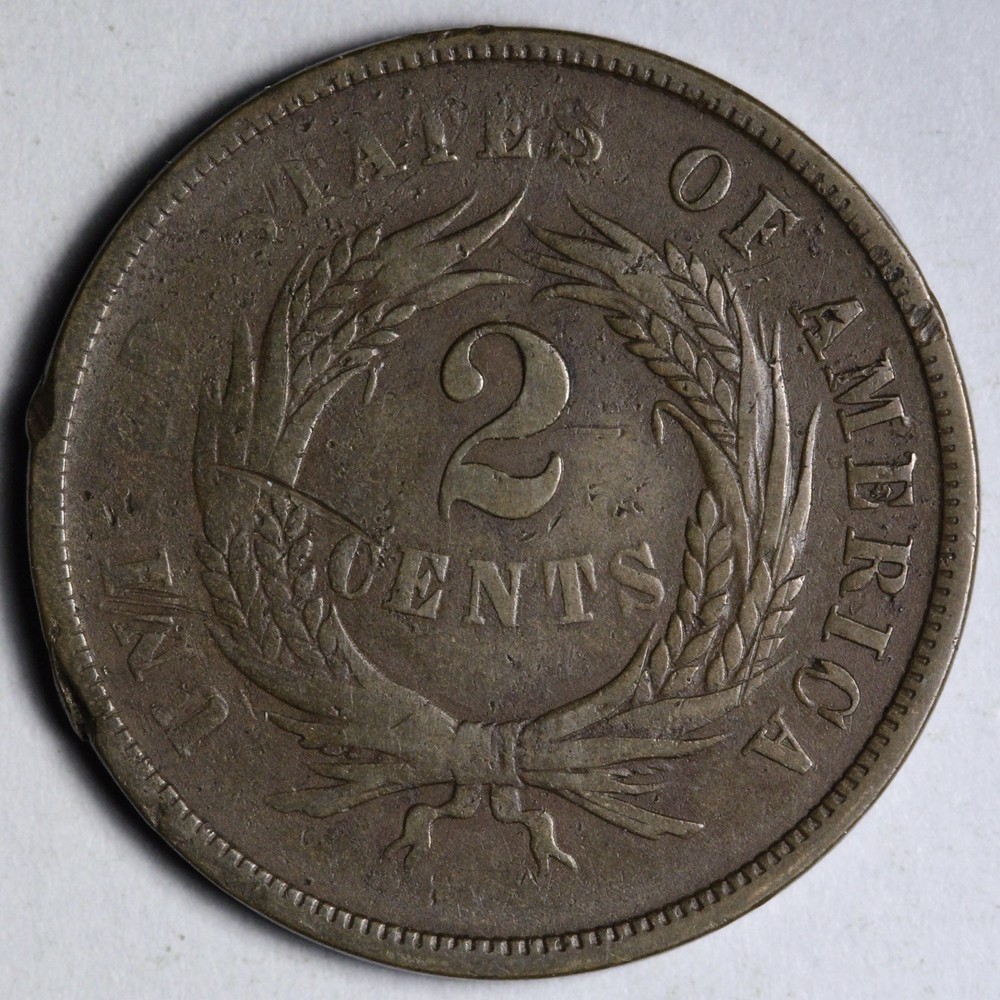1867 DDO Two Cent Piece VF E261 JZCNQ