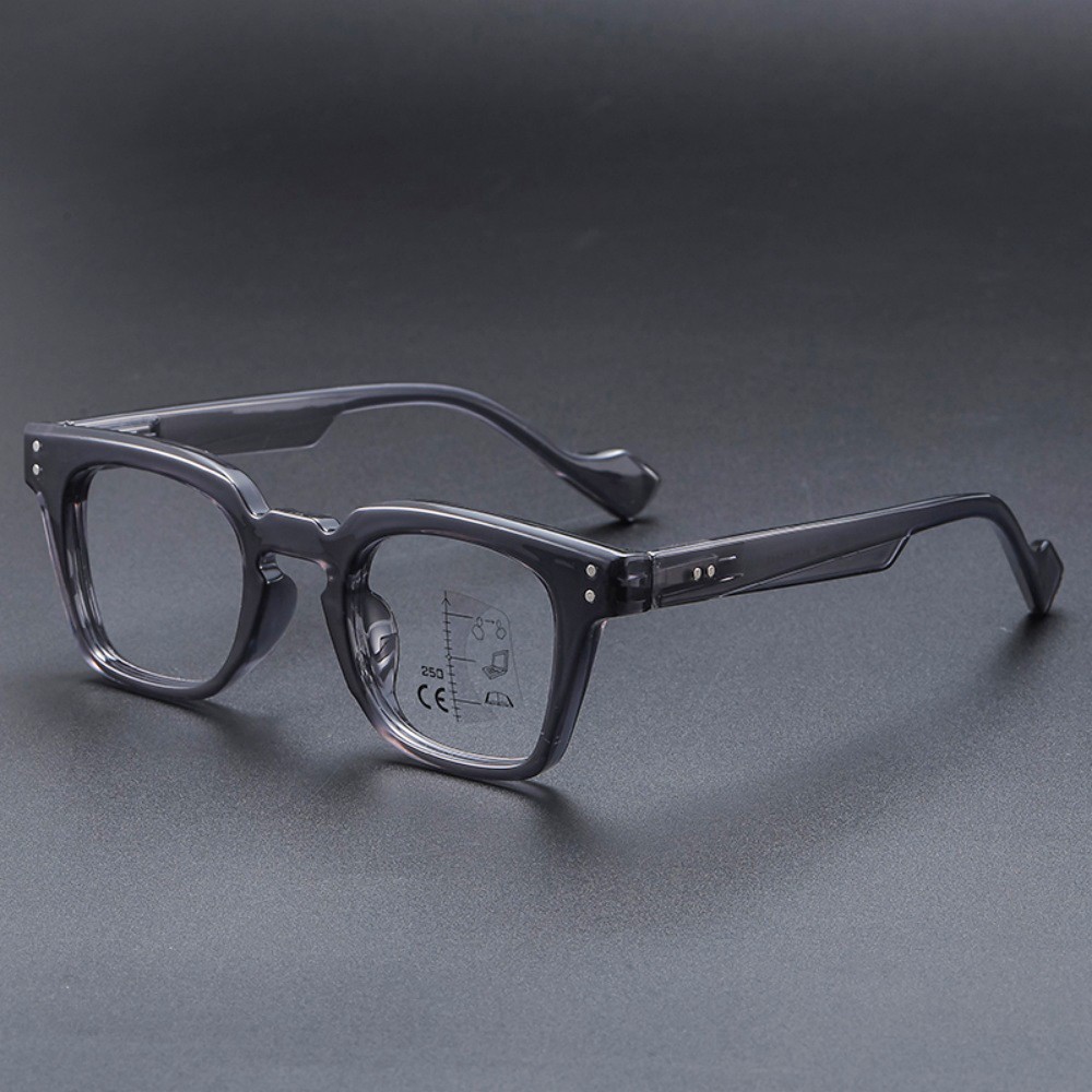 Bold Frame Multifocal Reading Glasses Retro Computer Readers Multifocus Eyewear