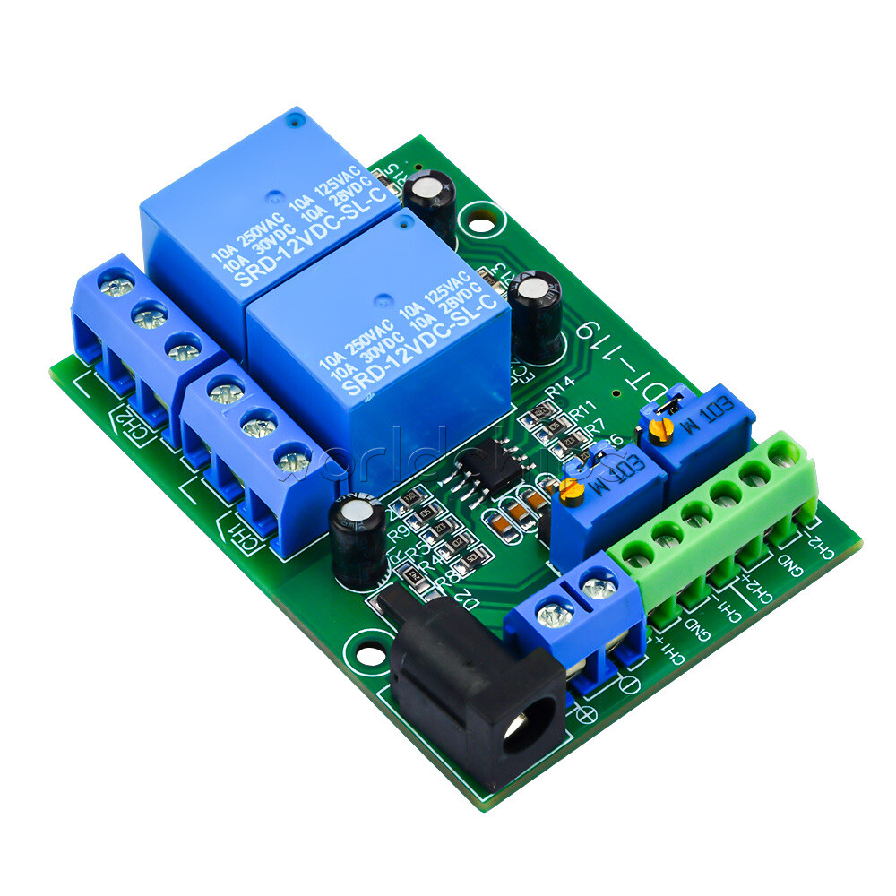 Unique DC 12V 2-Channel Voltage Comparator Precise LM393 Module