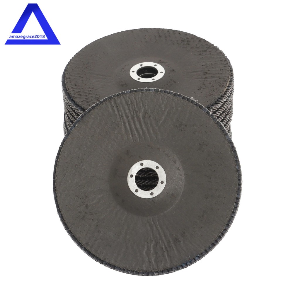 10Pack Flap Disc 40 Grit 7" × 7/8" Sanding Disc Bevel Type #29 For Angle Grinder