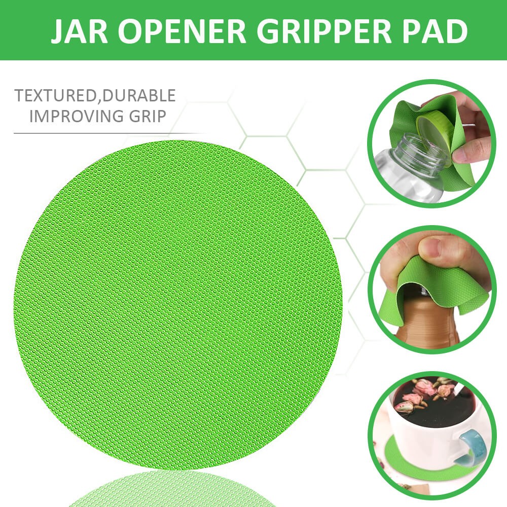 Lid Jar Opener for Weak Hands Rubber Jar Gripper Multi Function Bottle Opener US