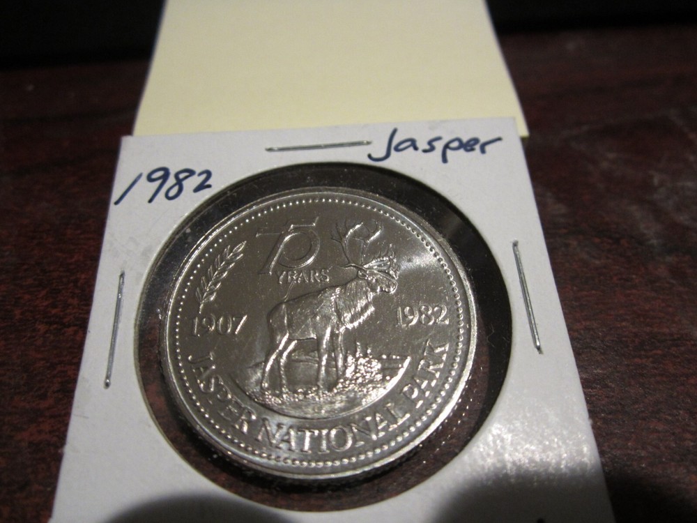 1982 - Jasper, Alberta - Canada Commemorative Trade Dollar