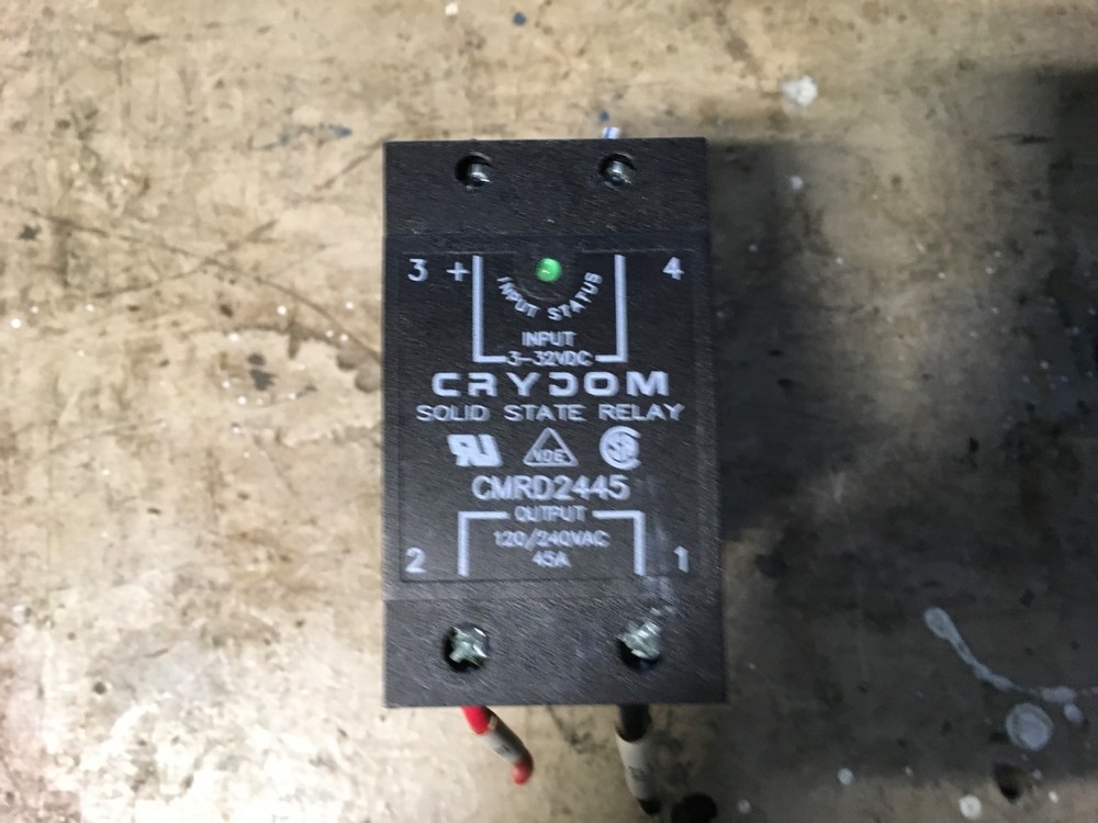 CRYDOM Solid State Relay #CMRD2445, input-3-32vdc, output-120/250vac 45amp