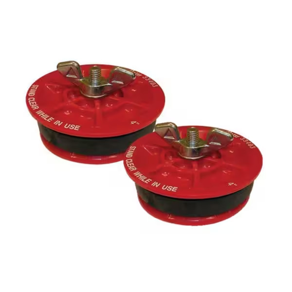 Gripper 4 In. Plastic Mechanical Test Plug (2-Pack)