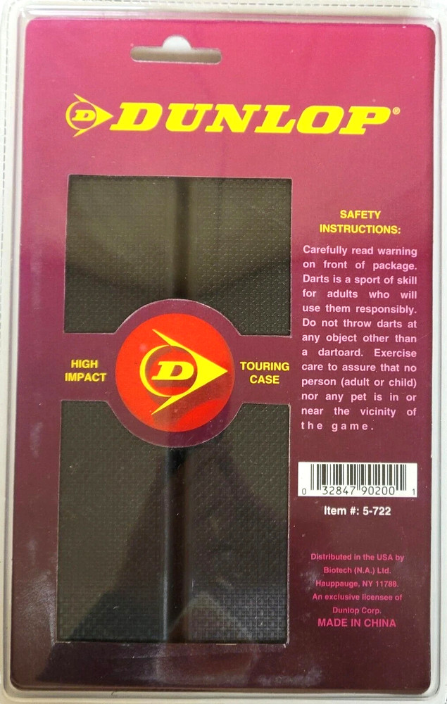DUNLAP Soft Tip Dart Set & Deluxe Folding Hard Shell Case, New