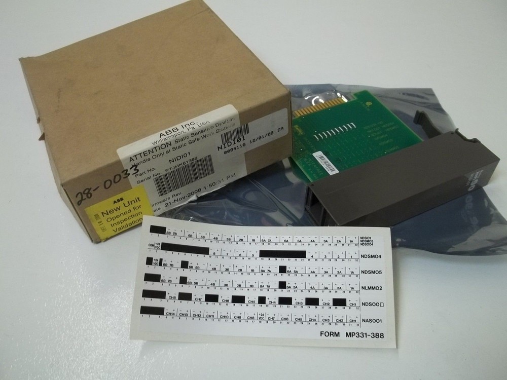 ABB INC. NIDI01 I/O TERM MOD DIG INTERFACE NSMP