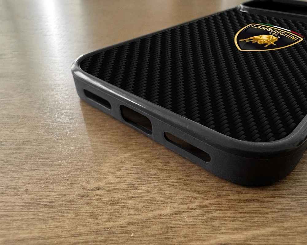 Lamborghini Carbon iPhone 2D Rubber Case