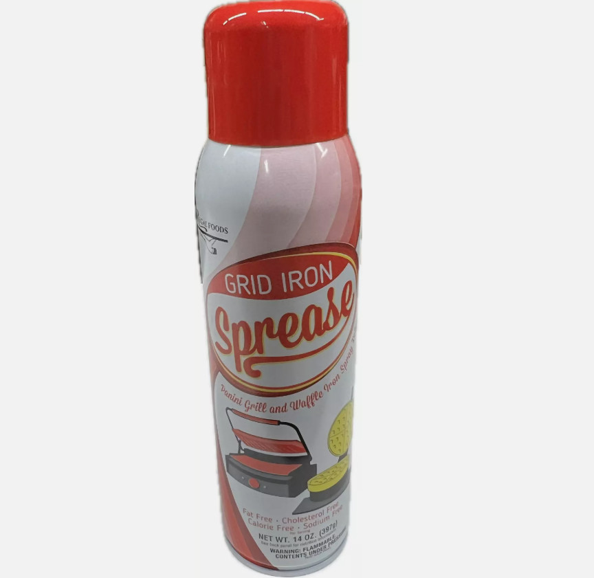 Grid Iron Sprease Panini Grill and Waffle Iron Release Spray 14oz.