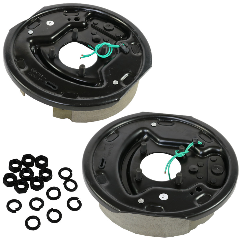 New 10" x 2-1/4" electric trailer brake assembly pair for 3,500 lbs axle