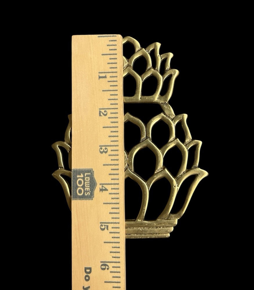 Pineapple Brass Trivet Chic Decor Hampton Brass Collection Boho