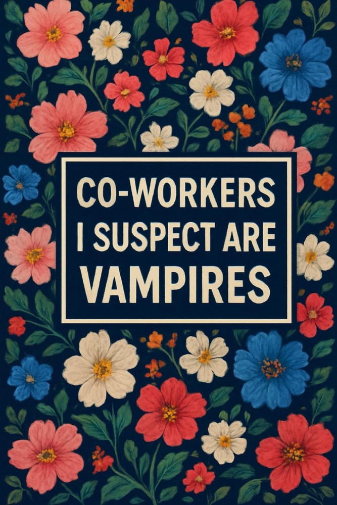 Co-workers I Suspect Are Vampires: lined notebook