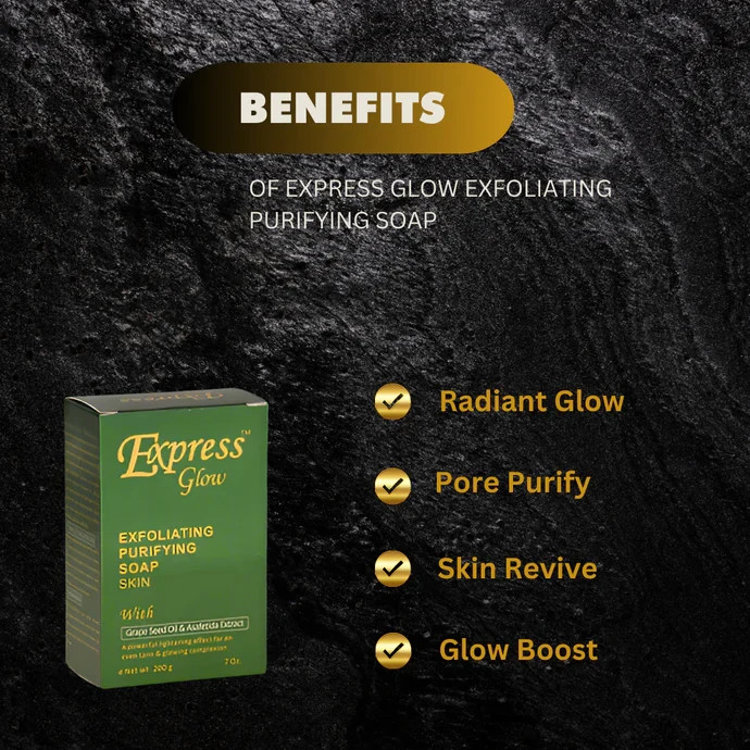 Express Glow Exfoliating Purifying Soap 7 oz
