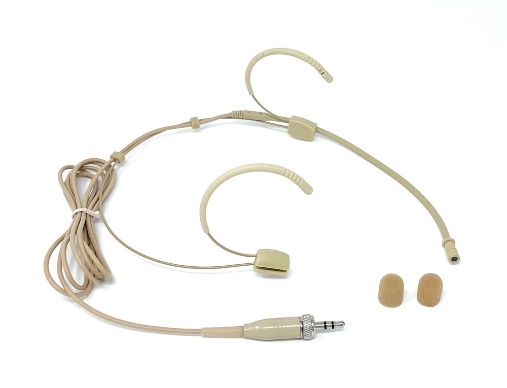 Double Earhook Headset Omnidirectional Microphone for Sennheiser Transmitters