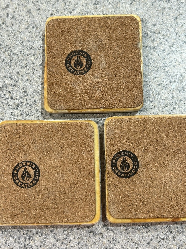 Tarot Coasters STRENGTH LOVERS TEMPERANCE Astrology Phoenix Creative Co
