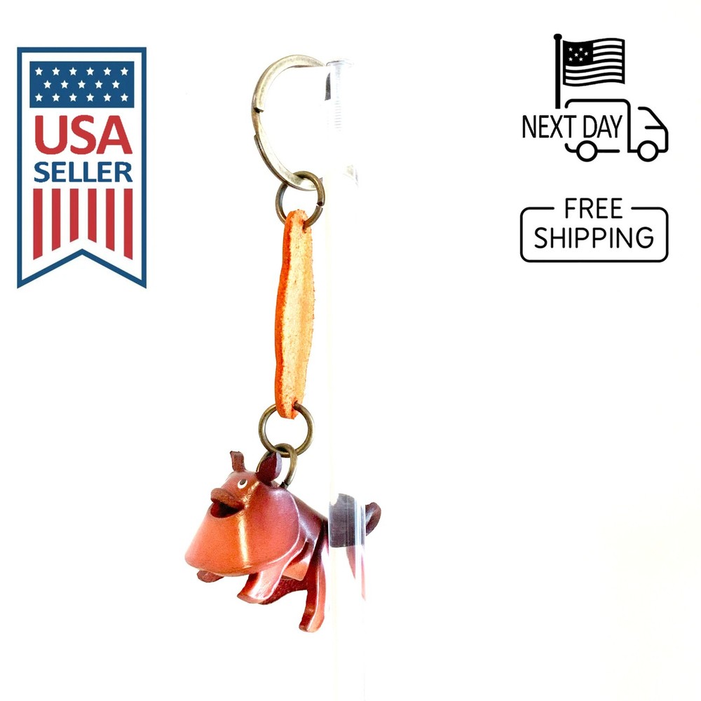 POMERANIAN Handmade Leather Keyring