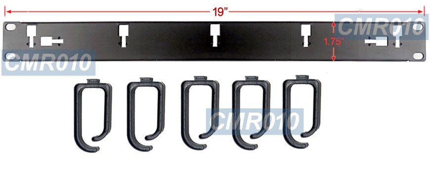 New Network Cable Organizer Rack 5 Adjustable Hooks For Servers Rack Cabinets