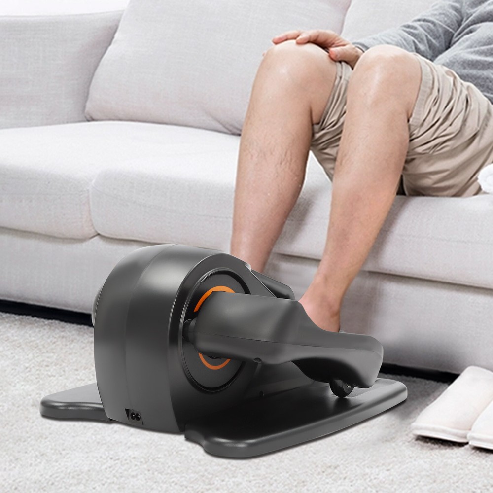 Under Desk Seated Elliptical Machine Leg Pedal Exerciser w Remote Control Quiet