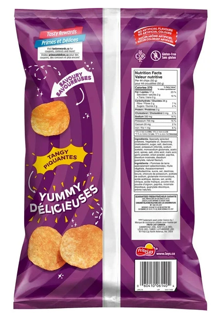 Lay's All Dressed Potato Chips, 220g (2 Pack)
