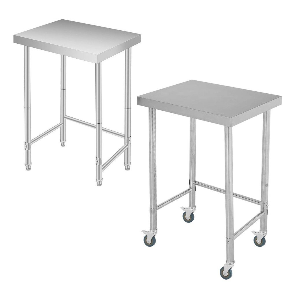 Stainless Steel Work Table Prep Table w/ Open Base Commercial Utility Worktable