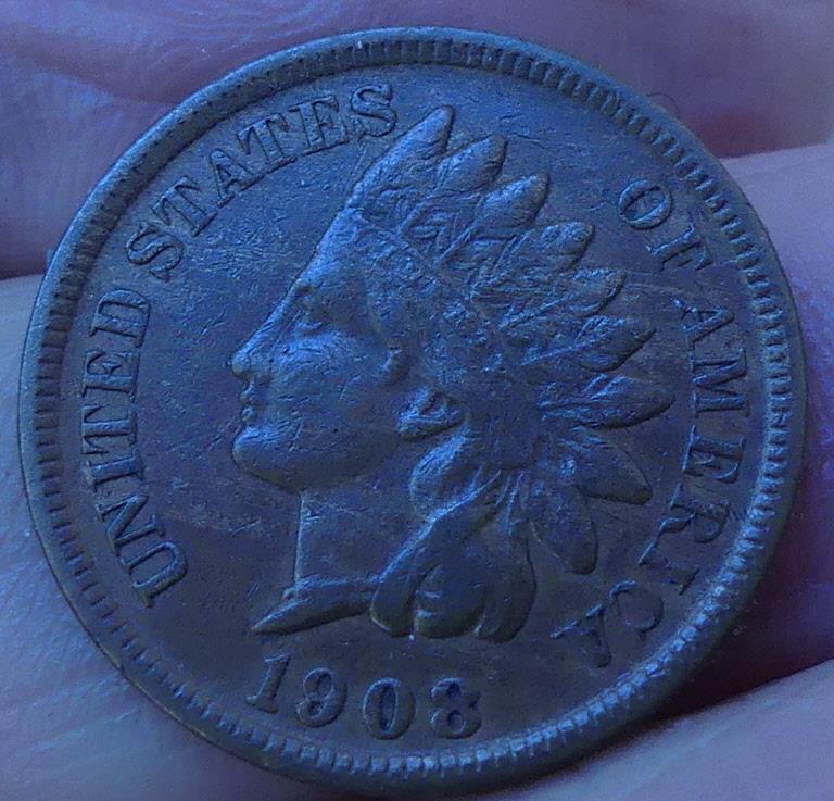 BETTER DATE 1908-S INDIAN CENT VF+
