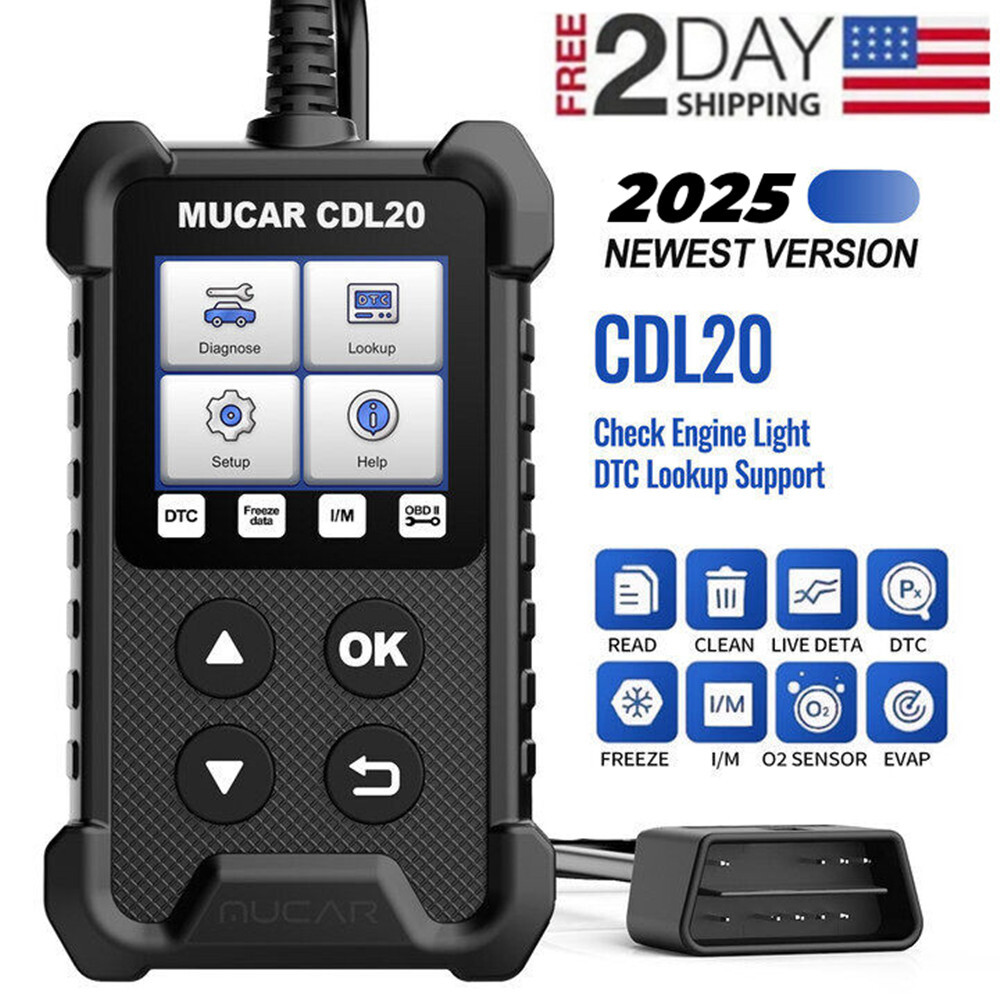 MUCAR CDL20 Engine Fault Diagnostic Tool Car OBD2 Scanner Code Reader Check