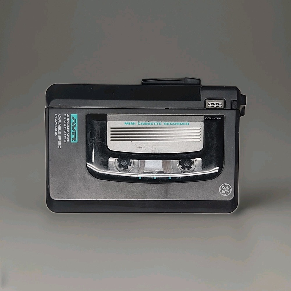 Vtg. GE 3-5366A VARIABLE SPEED CASSETTE TAPE PLAYER RECORDER Working Condition