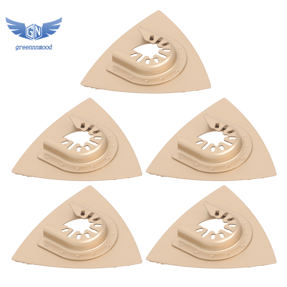 5Pack Oscillating Tool Blades Universal Triangular Carbide Grit Rasp Blades