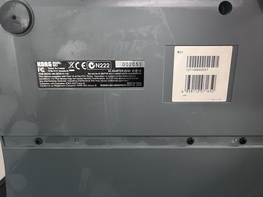 KORG MS1 microSAMPLER SAMPLING KEYBOARD WITH MANUAL Free Shipping