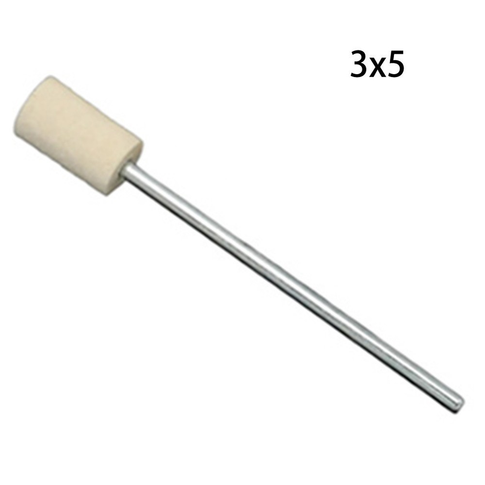 7pcs Wool Grinding Wheel Kit with 65mm Handle for Effective Rotary Tool Use