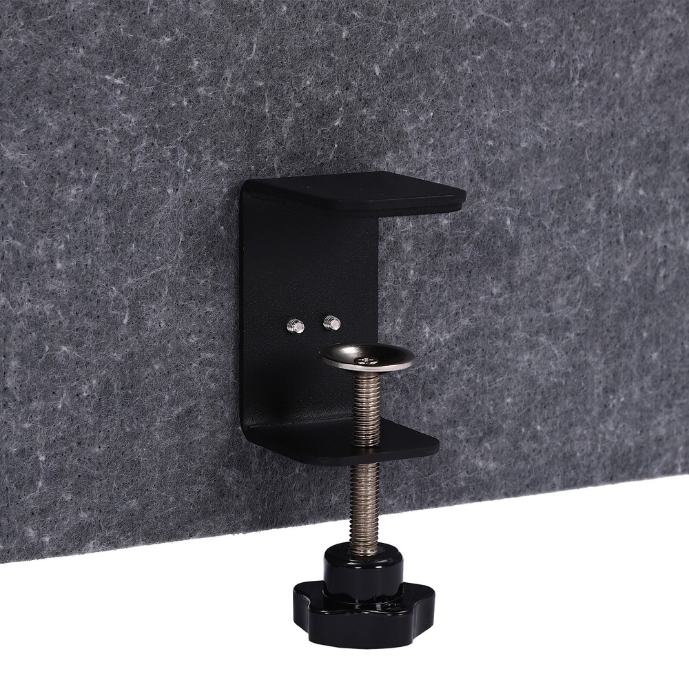 Durable Polyester Desk Divider - Table Mounted Office Privacy Partition
