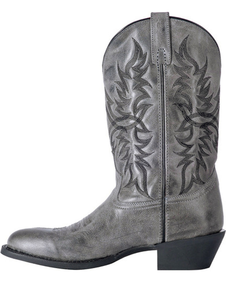 Laredo Men's Harding Grey Waxy Leather Boots 68457