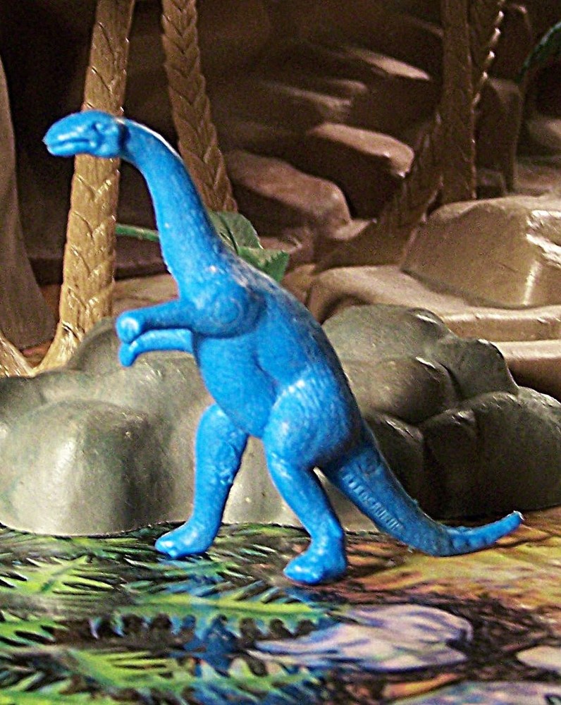 MPC 1962 mold Plateosaurus (Mold #33) Dinosaur Blue