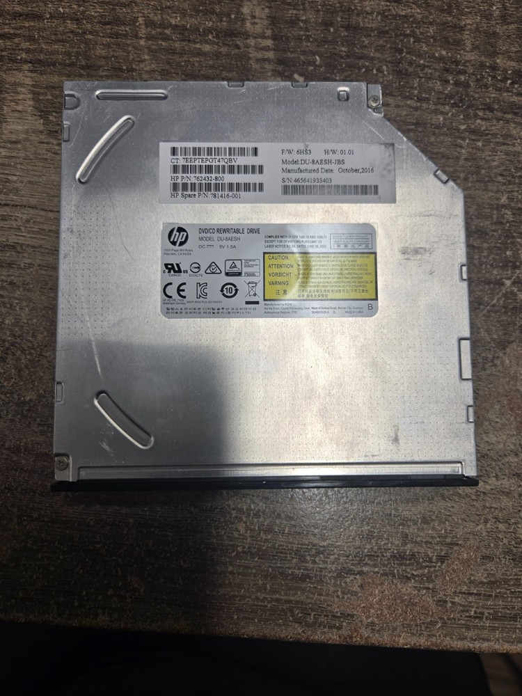 Genuine HP DU-8AESH-JBS DVD Rewritable Drive
