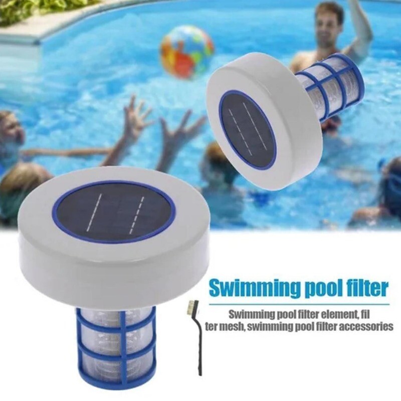 Solar powered copper-ion Pool Ionizer w/ LED Self-cleaning Anode FAST