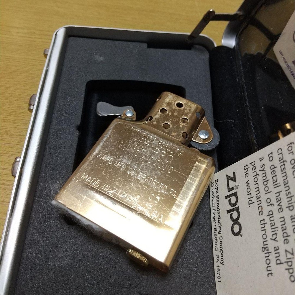 Zippo Playing Cards Brass Trick Lighter