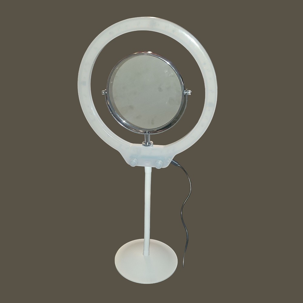 Zomei Vlogger Phone Beauty LED Ring Light With Mirror Adjustable Color Dimmable