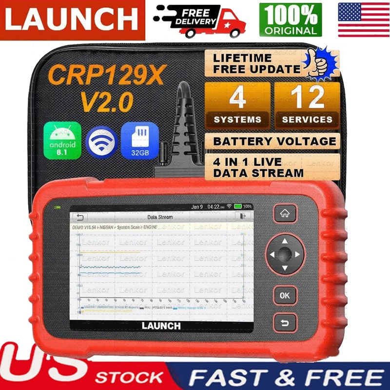 2026 Launch CRP129X V2.0 OBD2 Car Scanner Engine SRS TPMS EPB Diagnostic Tool*^